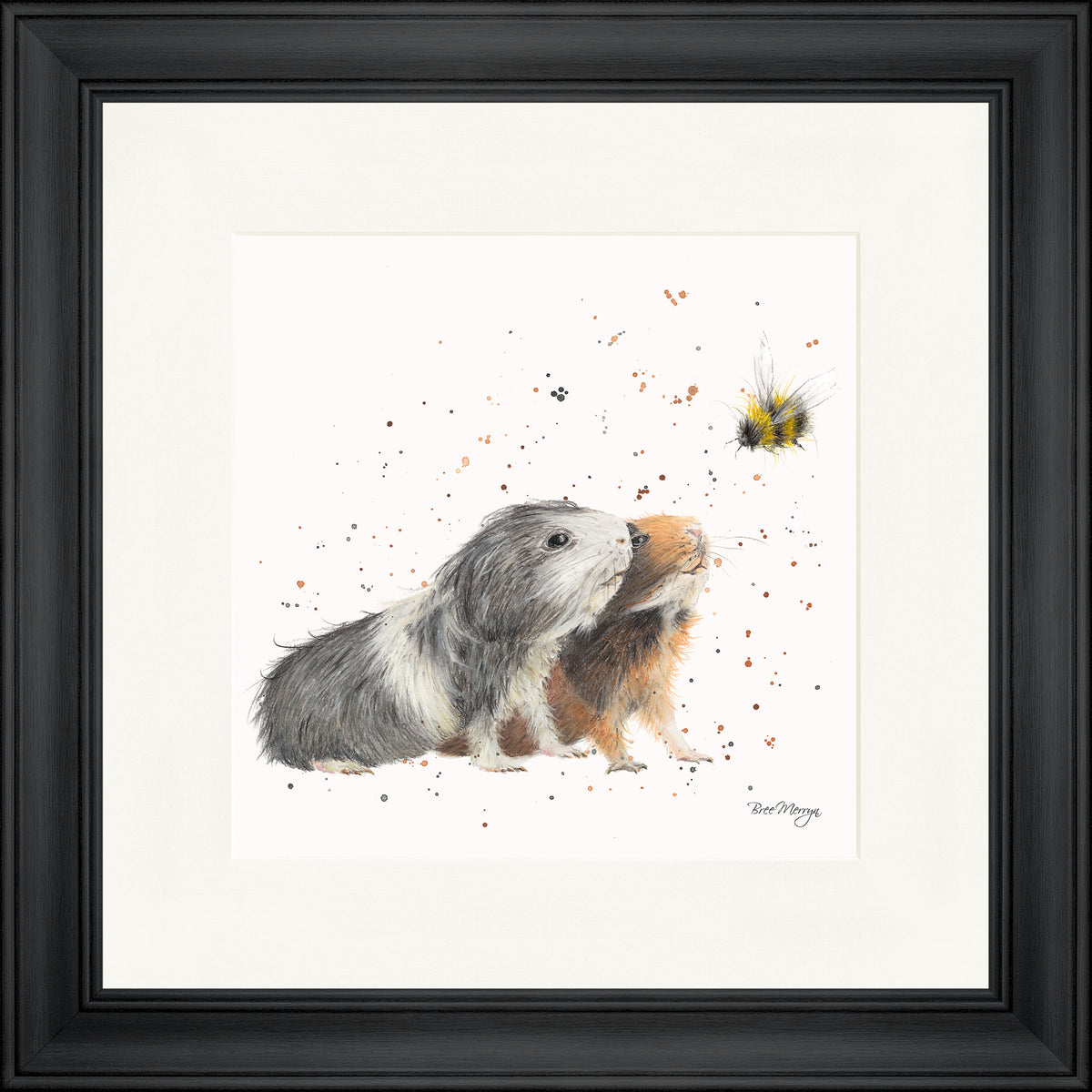 Bingo, Boo and Bumble - bee framed print by Bree Merryn