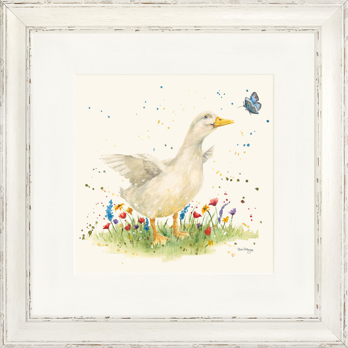 Della - duck framed print by Bree Merryn