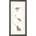 Bumble and Buddies 2 - bee triptych framed print by Bree Merryn