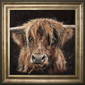 Cinnamon - highland cow framed print by Bree Merryn