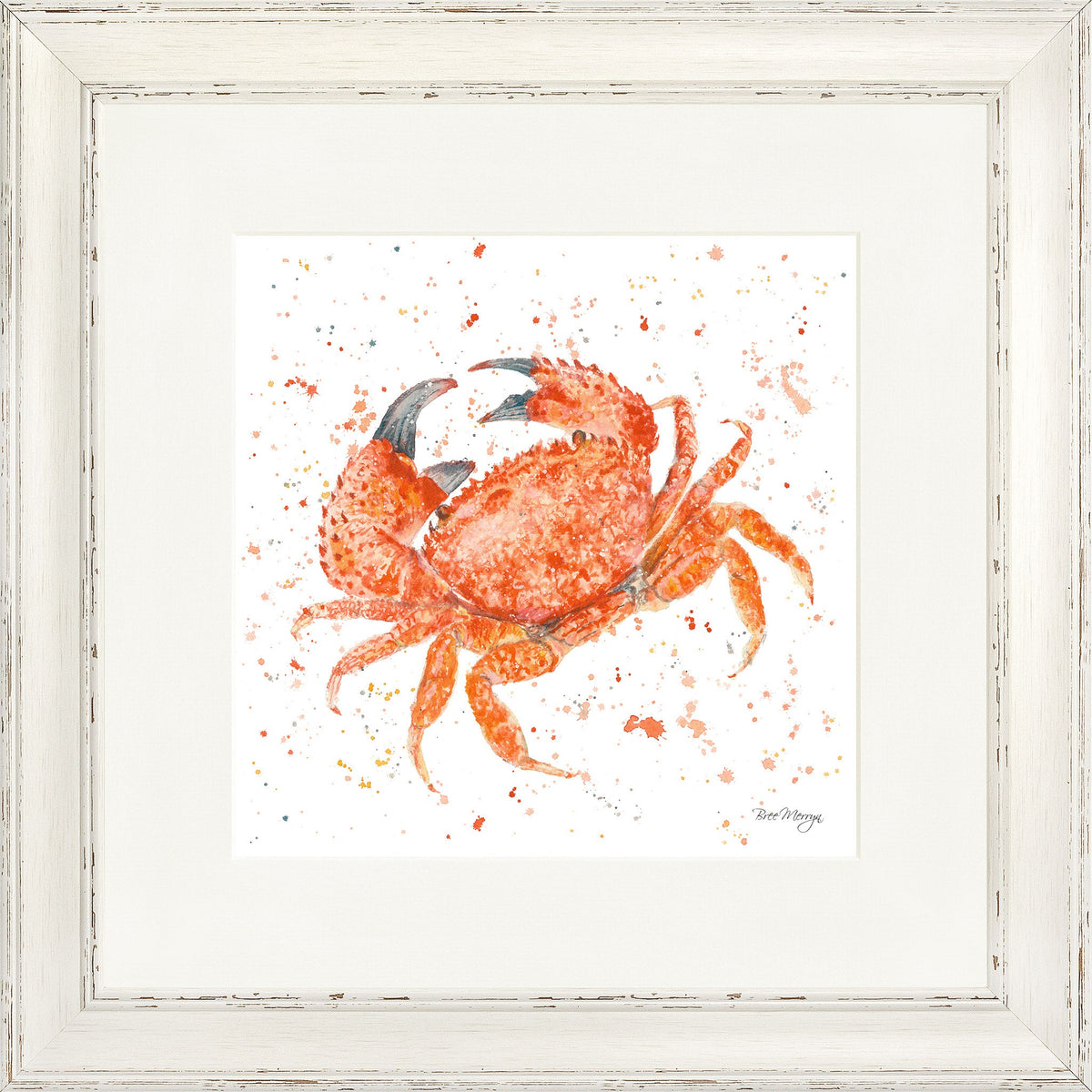 Claude - crab framed print by Bree Merryn