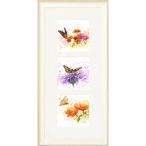 Floral 105 triptych framed print by Bree Merryn, view 2
