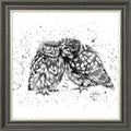 Posh and Pecks B&W framed print by Bree Merryn, view 3
