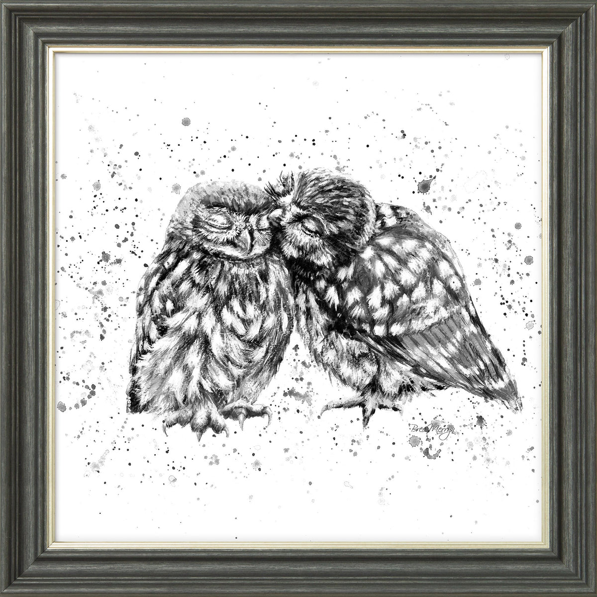 Posh and Pecks B&W framed print by Bree Merryn, view 3