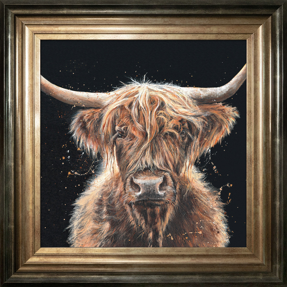 Rusty - highland cow framed print by Bree Merryn