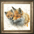 Snuggle Up - fox framed print by Bree Merryn