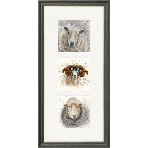 The Flock triptych framed print by Bree Merryn, view 2
