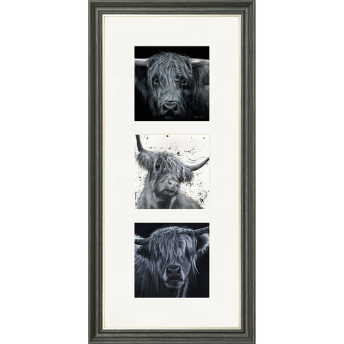 The Highlanders triptych framed print by Bree Merryn, view 2