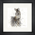 Zak - zebra framed print by Bree Merryn